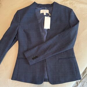 Hugo Boss Suit Jacket Jalesta Glen Open Front - size 8 NWT